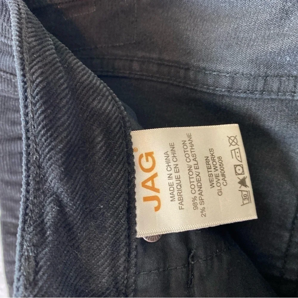 Vintage Black Jag Corduroy Jeans Size 6 - Picture 3 of 10